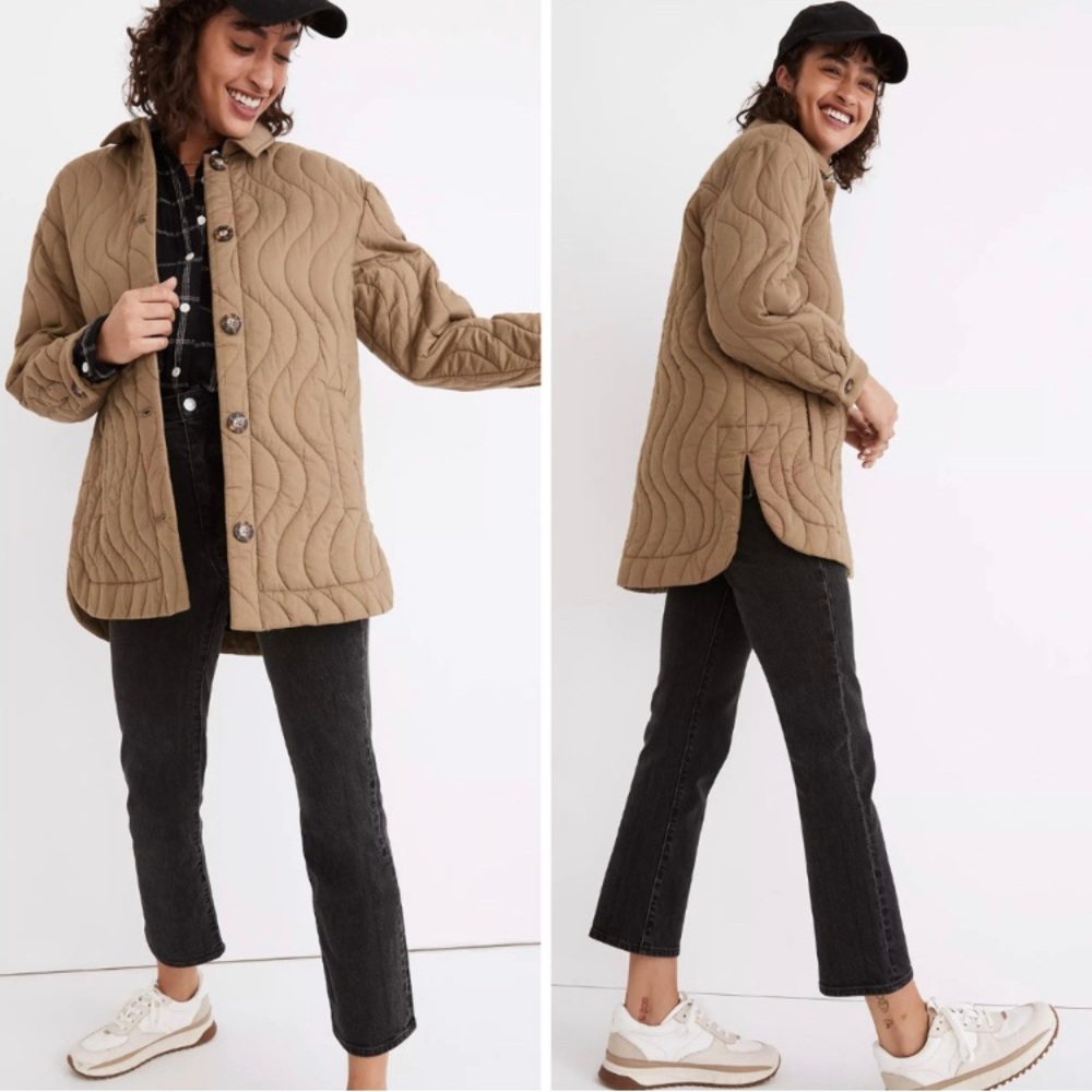 Madewell Quilted Belrose Shirt Jacket